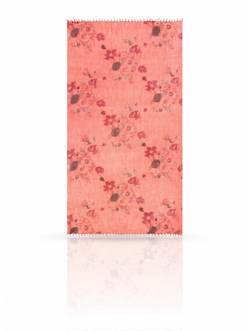 Палантин Женский W-BRUSH.FLOWER/CORAL